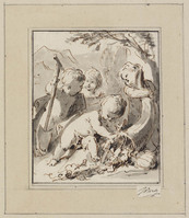 TvB T 525
          <br/>
          Terra: vier putti
          <br/>
          <em>Wit, Jacob de (1695-1754)</em>